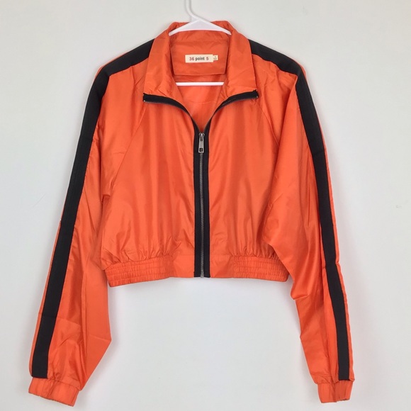 Women’s Cropped Windbreaker Jacket - Picture 2 of 8
